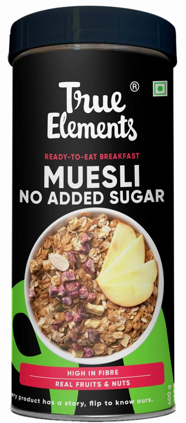 True Elements No Added Sugar Muesli 400gm JioMart
