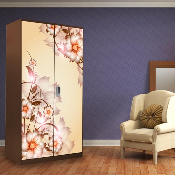 WallWear Almirah Stickers Self Adhesive Almirah Door Sticker