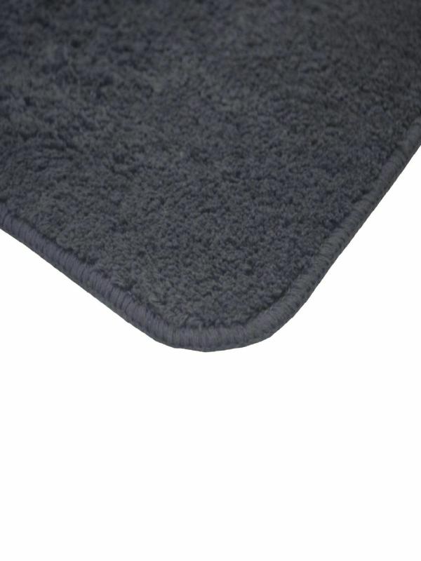 Bianca Benz Solid Grey Soft Cotton Medium Bath Mat with Rubber Back 60
