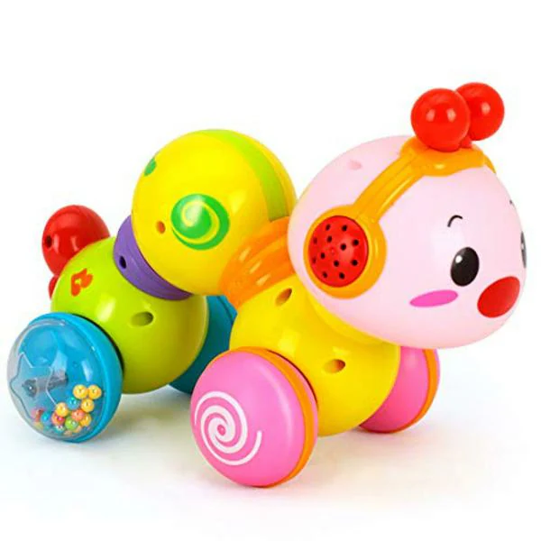 Kiditos Multicolor Musical Inchworm Creeping Worm with Light Twist