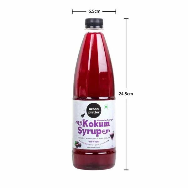 Urban Platter Kokum Syrup, 700ml (No Preservative and Additivefree
