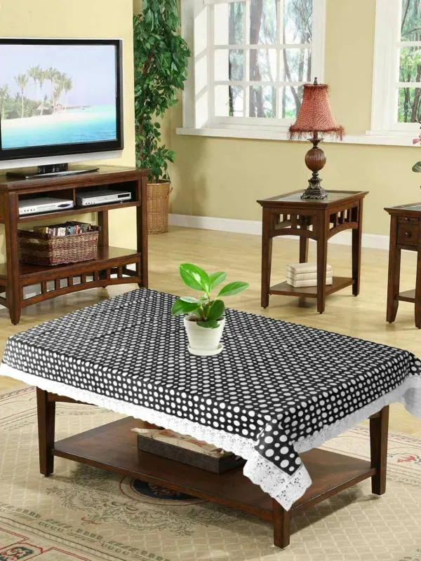 Kuber Industries Dot Design Pvc 4, 40 X 60 Table Cover