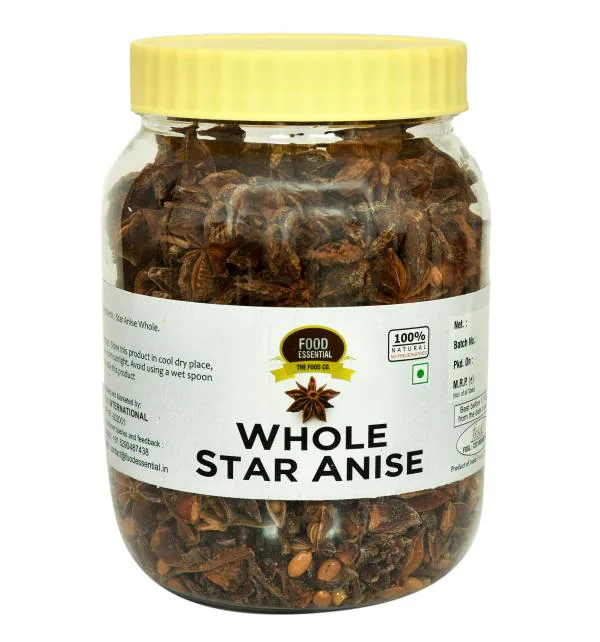 Food Essential Asian Star Anise (Chakri Phool) 500 gm. Highly Aromatic