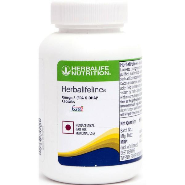 Herbalife Lifeline Omega for Maintain Cholesterol Capsules (60 Capsules