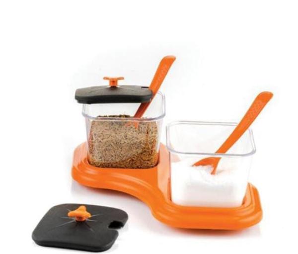 SUMOWARE Plastic Dining Stand Set Pickle Jar for Dining Table, Medium