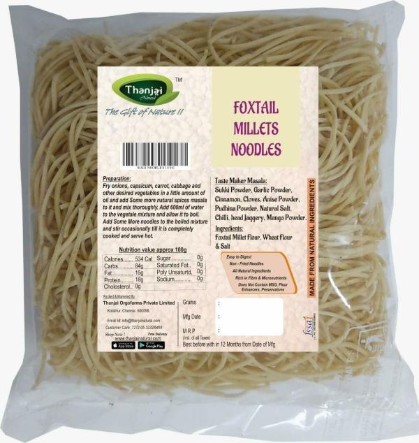 Thanjai Natural Foxtail Millet Noodles 180 Grams of Homemade Natural