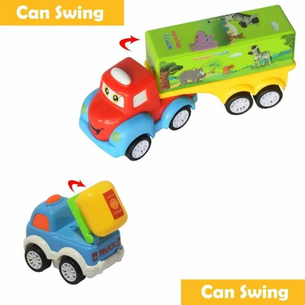 Globular 5 Unbreakable Friction Powered Pull Back Automobile Car Plane ...