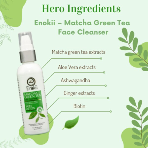 Enokii Matcha Green Tea Face Cleanser Gel 100 ml JioMart