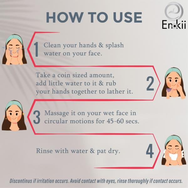 Enokii Matcha Green Tea Face Cleanser Gel 100 ml JioMart