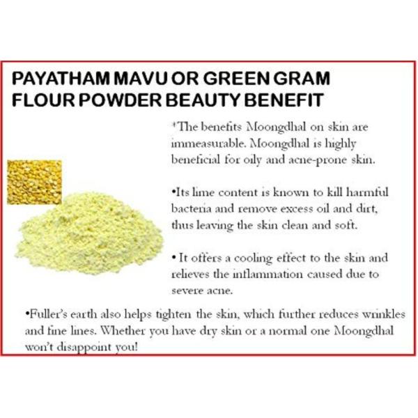 MGBN Gelatin With Moong Dal Payatham Mavu Or Green Gram Flour Powder