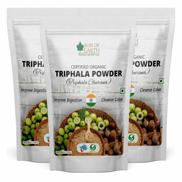 Bliss of Earth Organic Triphala Powder Churan 100 Pure Ayurvedic