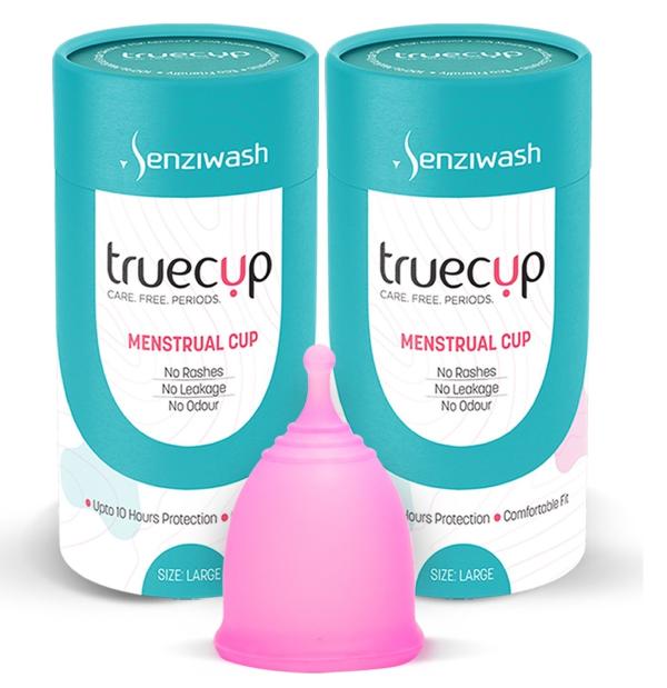 Senziwash Truecup Reusable Menstrual Cup for WomenLarge Size (Pack of