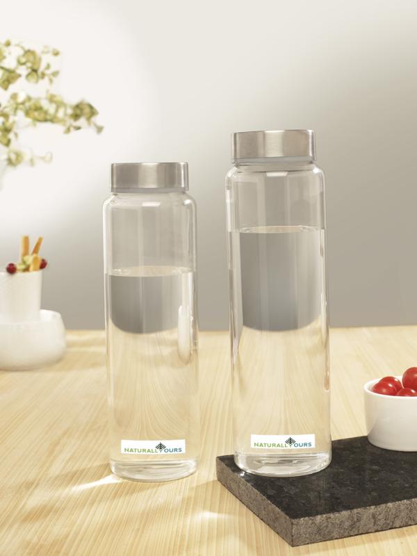 Naturallyours Borosilicate Glass Water Bottle 1000 Ml Jiomart