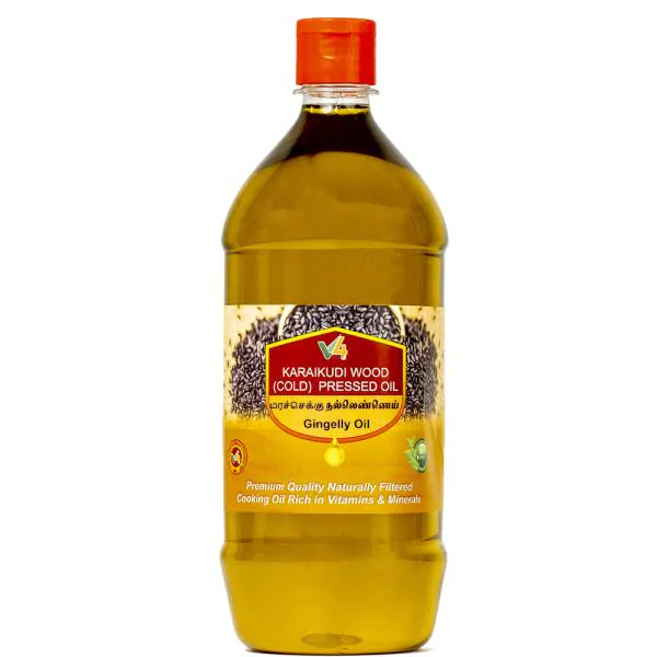 Karaikudi Cold Pressed Gingelly Oil (Jaggery) / Nallennai / Sesame Oil