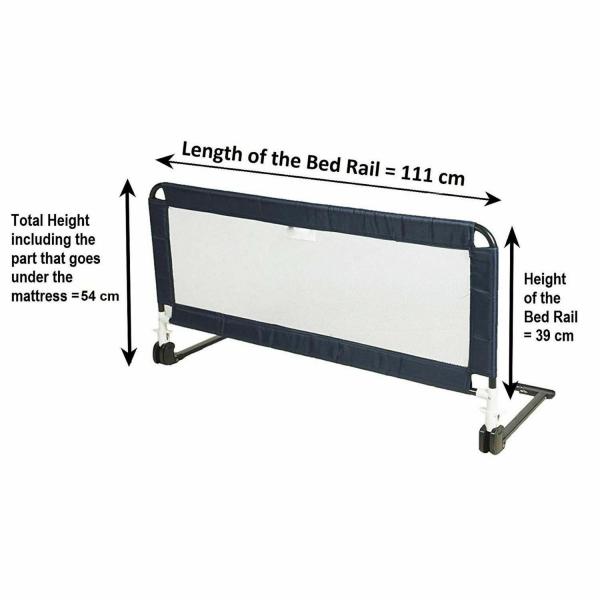 Maanit White Baby Bed Rail Side Protection Guard JioMart