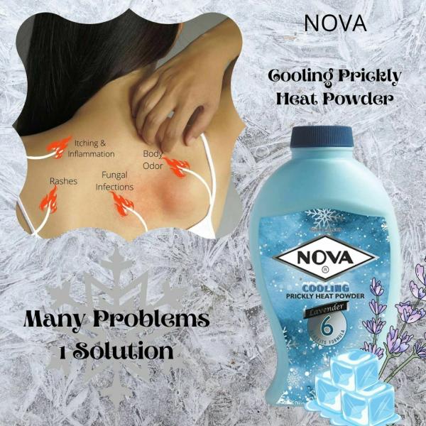 NOVA CREAM Presents Ayurvedic Prickly heat Powder with Natural germs