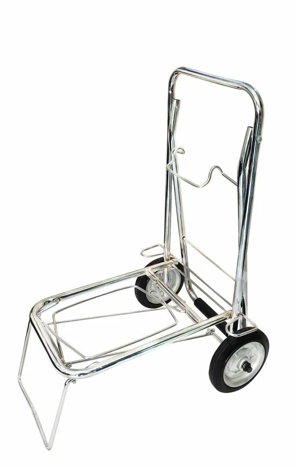 EB EVER BEST Foldable Shopping Trolley Bag with wheels Steel Finish