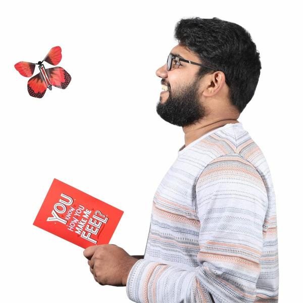 Oye Happy Romantic Butterfly Greeting Card A Surprise Gift for