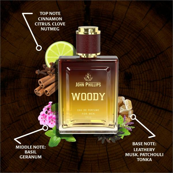 John Phillips Woody Eau de Parfum 100 ml (For Men) JioMart