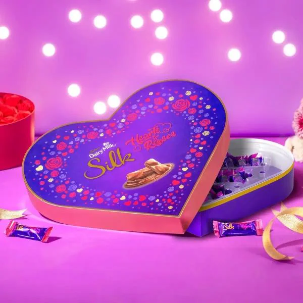 Cadbury Dairy Milk Silk Annivarsary / Brithday Hearts and Roses