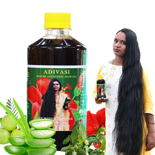 Adi Sri Maruthi Adivasi Mysure Ayurvedic Herbal Oil For Hair Growth And  Anti Hairfall Control 250 Ml Each - JioMart