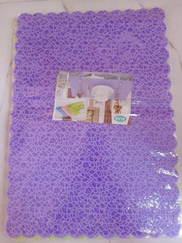 DHYANI PVC Waterproof Multipurpose Table Mats / Placemats for Dining Table Set of 6 Pcs (Black