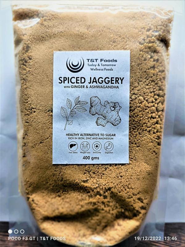 organic jaggery with ginger& ashwagandha 400gm JioMart