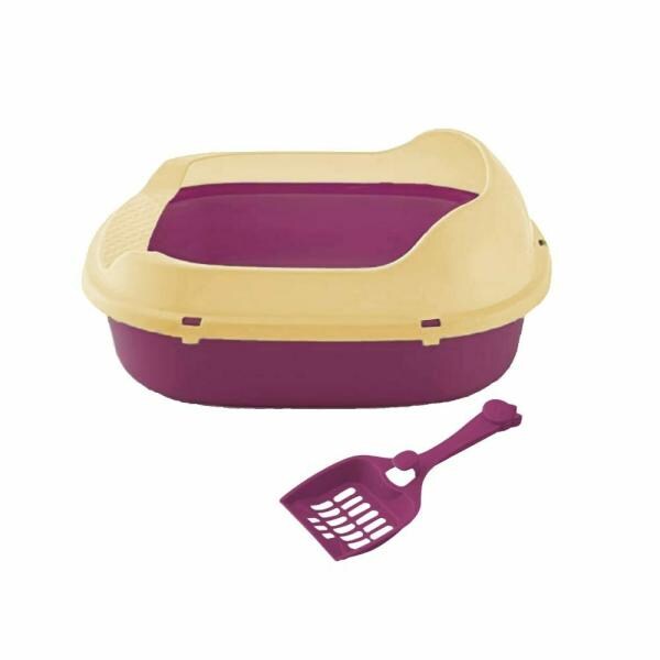 Emily Pets Cat Litter Box Tray With Scooper Super Build Quality Semi