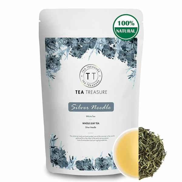 Tea Treasure Organic Silver Needle White Tea 50g Darjeeling Whole