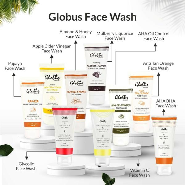Globus Pimple Clear Glycolic And Salicylic Acid Oily Skin Face Wash