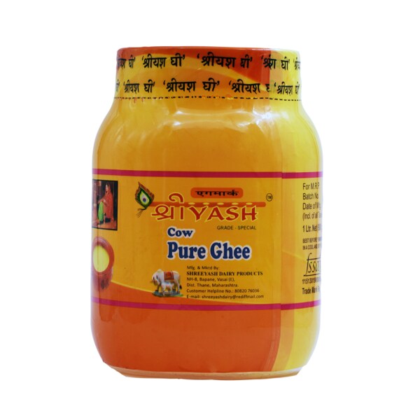 Shreeyash 1 Litre Cow Ghee Special Grade Desi Cow Ghee Cow Ghee (Pack