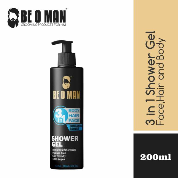 Beoman organic boost 3 in 1 shower gel for hair,body and face JioMart