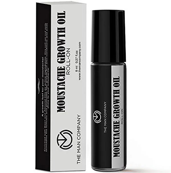 The Man Company Moustache Growth Oil RollOn with Almond Oil, Vitamin E
