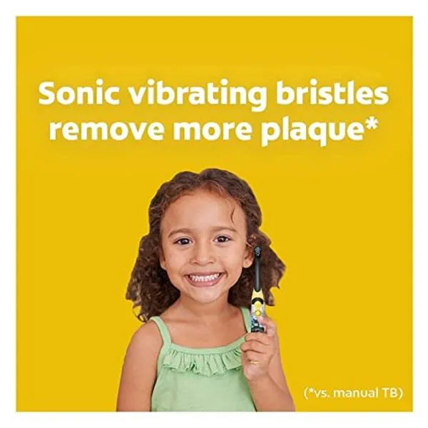 Colgate Batman Toothbrush for kids, Battery Powered Electric Toothbrush