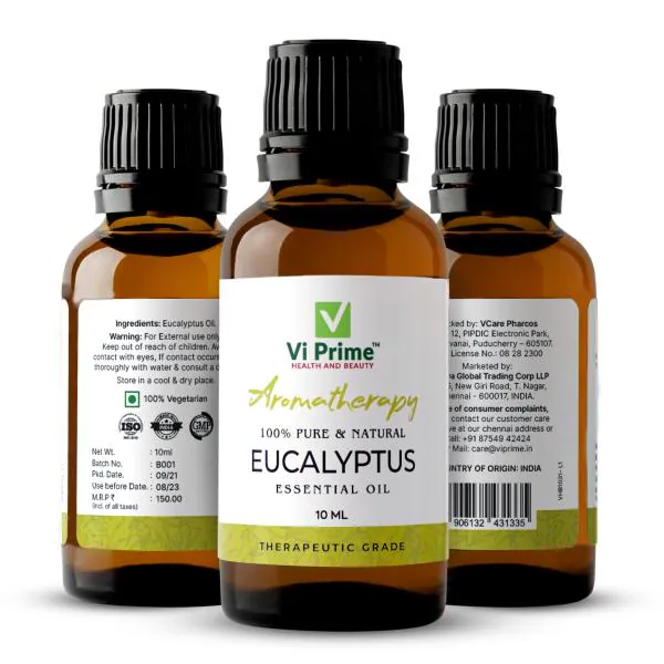 VI PRIME HEALTH AND BEAUTY Eucalyptus (Nilgiri) Essential Oil-Pure ...