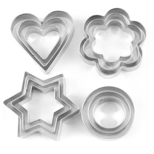 4 Sets Stainless Steel Playing Cards Shape Mould Biscuit Cookie Cutter Fondant