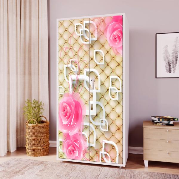 WallWear Almirah Stickers Self Adhesive Almirah Door Sticker