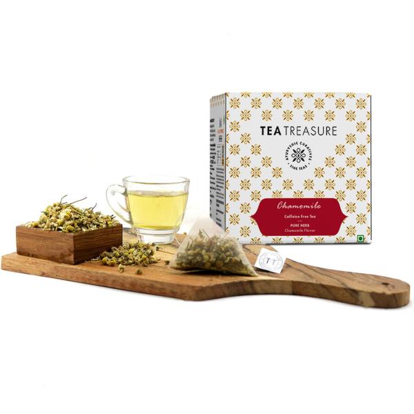 Tea Treasure Pure Chamomile Tea (10 Pyramid Tea Bags ) JioMart