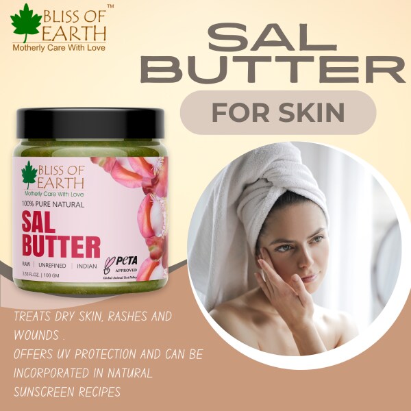 Bliss of Earth 100% Pure Natural Sal Butter 500gm Raw | Unrefined ...