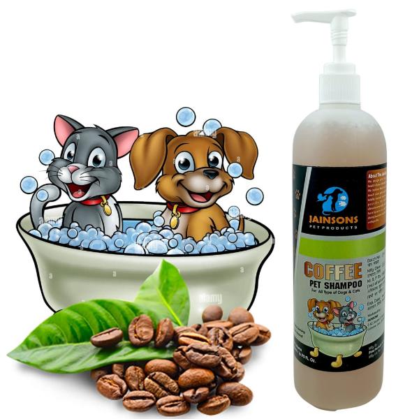Jainsons Pet Products Coffee Pet Shampoo for Dogs Puppies, Best Shampoo