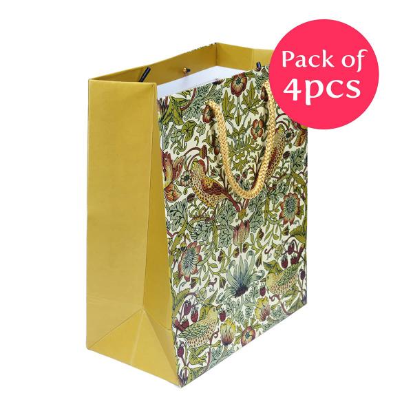 Paper Pep Gold Paper Gift Bag (Pack of 4) JioMart