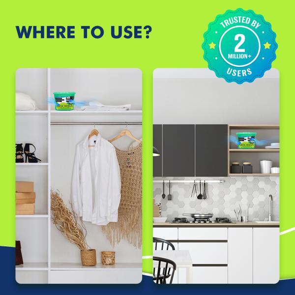 Absorbia Moisture Absorber & Odour Buster with Activated Charcoal