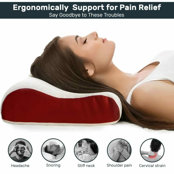 Fresh Up Super Contour Cervical Orthopaedic Memory Foam Pillow for Neck
