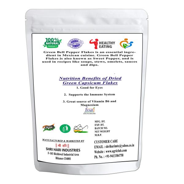 Agri Club Dry Green Capsicum Flakes 950gm JioMart