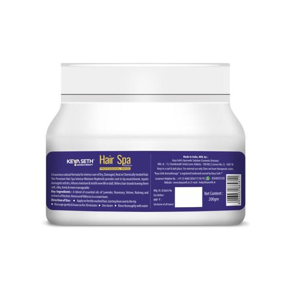 Keya Seth Aromatherapy Hair Spa Premium Intense Moisture Replenish, Deep  Nourishing Cream for Dry & Damage Hair | 200gm - JioMart