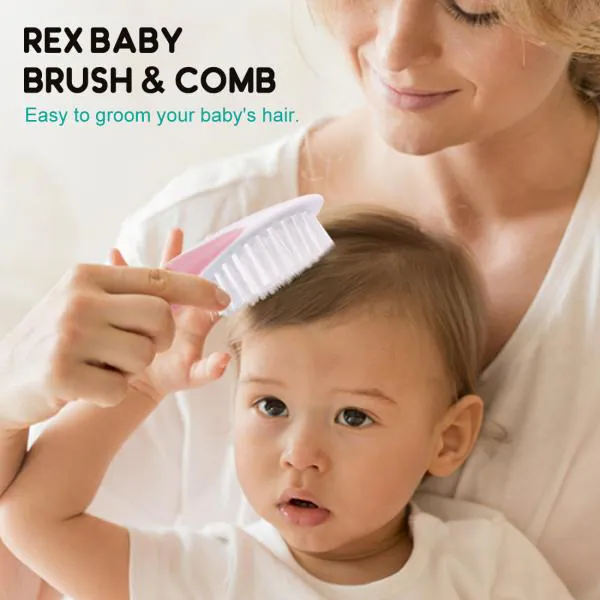 Buddsbuddy BPA Free Rex New Born Baby Brush & Comb Set for infants