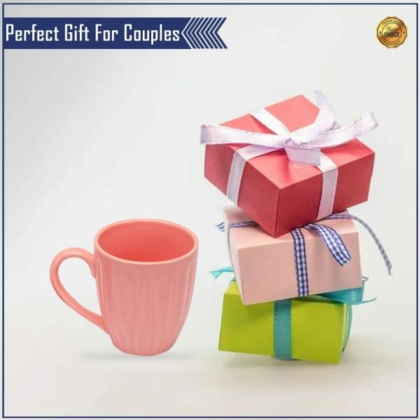 SAIJI MUGS Premium Coffee Mug Set of 2, 300ml (Pink Glam) Microwave