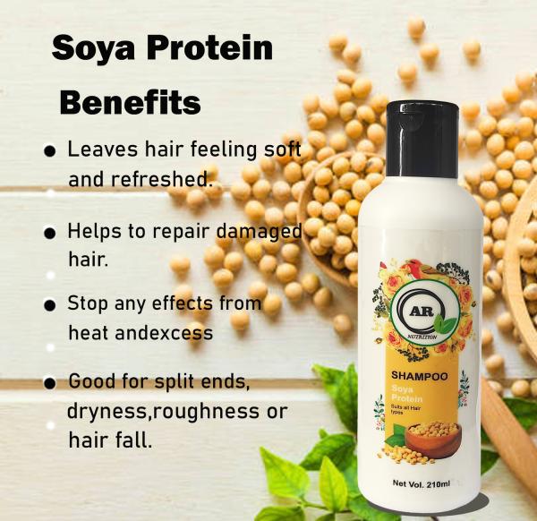 AR Nutrition Soya Protein Shampoo For Men & Women - For Strong And Bouncy  Hair Pack Of 4 - 840ml - JioMart