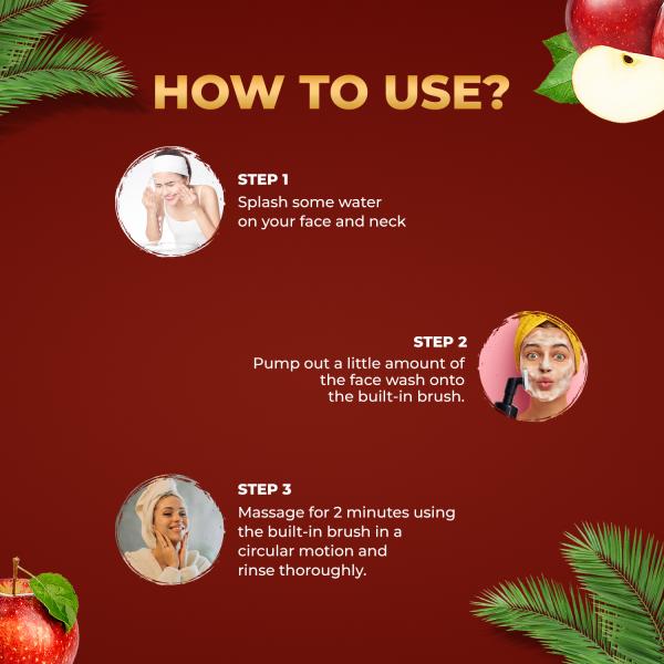 Otrix Apple Cider Vinegar Foaming Face Wash With BuiltIn Brush JioMart