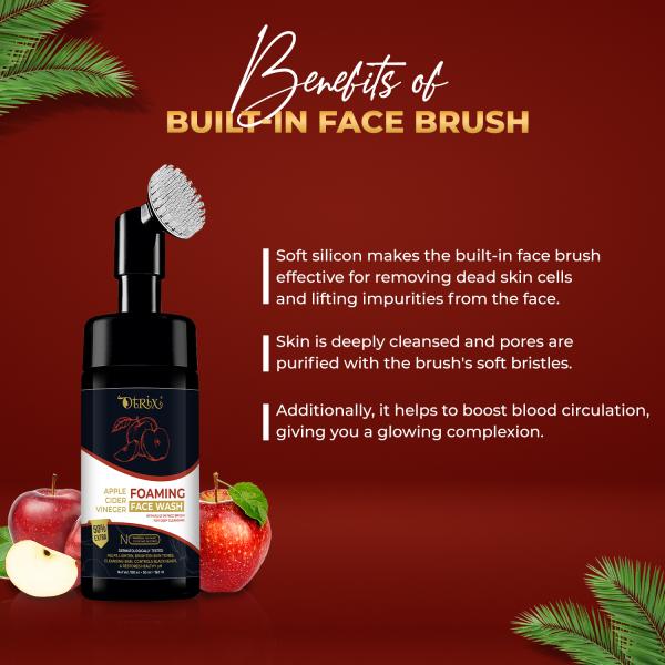 Otrix Apple Cider Vinegar Foaming Face Wash With BuiltIn Brush JioMart